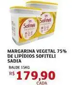 Assaí Atacadista Sadia - margarina vegetal 75% de lipidios softteli oferta