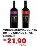 Assaí Atacadista Nacional - vinho nacional quinta do rio grande tipos oferta