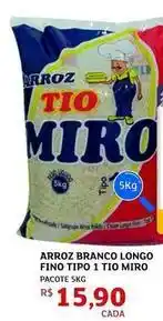 Assaí Atacadista Pacote - arroz branco longo fino tipo 1 tio oferta