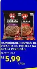 Assaí Atacadista Perdigão - hamburguer bovino de picanha ou costela na brasa oferta