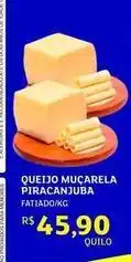 Assaí Atacadista Piracanjuba - queijo mucarela fatiado/kg oferta