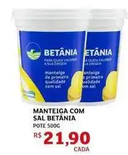 Assaí Atacadista Betânia - manteiga com sal oferta