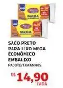 Assaí Atacadista Embalixo - saco preto para lixo mega econômico oferta
