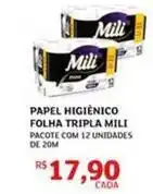 Assaí Atacadista Mili - papel higiênico folha tripla oferta
