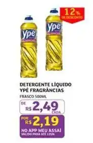 Assaí Atacadista Ypê - detergente líquido fragrancias oferta