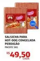 Assaí Atacadista Perdigão - salsicha para hot-dog congelada oferta