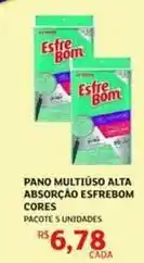 Assaí Atacadista Bom - pano multiuso alta absorcao esfrebom cores oferta