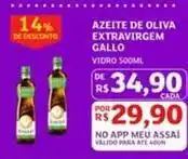 Assaí Atacadista Gallo - azeite de oliva extravirgem oferta