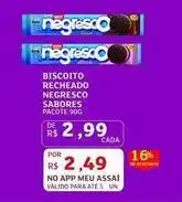 Assaí Atacadista Negresco - biscoito recheado oferta