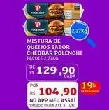 Assaí Atacadista Polenghi - mistura de queijos sabor cheddar oferta
