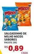 Assaí Atacadista Micos - salgadinho de milho sabores oferta