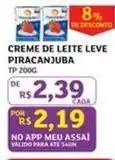 Assaí Atacadista Piracanjuba - creme de leite leve oferta