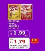 Assaí Atacadista Royal - gelatina oferta
