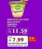 Assaí Atacadista Qualicoco - manteiga de coco oferta