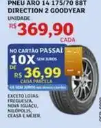 Assaí Atacadista Aro - pneu 14 175/70 88t direction 2 goodyear oferta