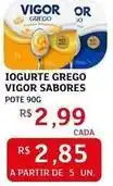 Assaí Atacadista Vigor - iogurte grego sabores oferta