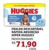 Assaí Atacadista Huggies - fralda descartável rápida absorção hiper oferta