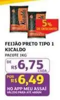 Assaí Atacadista Kicaldo - feijão preto tipo 1 oferta