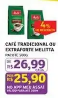 Assaí Atacadista Melitta - cafe tradicional ou extraforte oferta