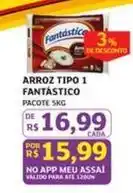 Assaí Atacadista Pacote - arroz tipo 1 oferta