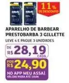 Assaí Atacadista Gillette - aparelho de barbear prestobarba 3 oferta
