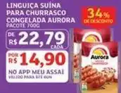 Assaí Atacadista Aurora - linguiça suina para churrasco congelada oferta
