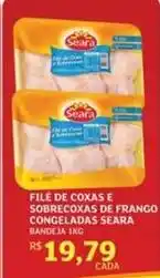 Assaí Atacadista Seara - file de coxas e sobrecoxas de frango congeladas oferta