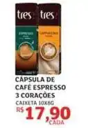 Assaí Atacadista Capsula de cafe espresso 3 corações oferta