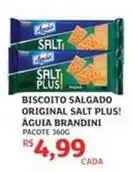 Assaí Atacadista Brandini - biscoito salgado original salt plus! águia oferta