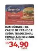 Assaí Atacadista Rezende - hambúrguer de carne de frango e suína tradicional congelado oferta