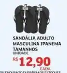 Assaí Atacadista Ipanema - sandália adulto masculina tamanhos oferta