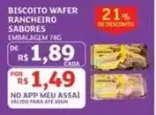 Assaí Atacadista Rancheiro - biscoito wafer sabores oferta