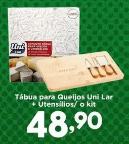 Confiança Supermercados Tábua para Queijos Uni Lar + Utensílios/ o kit oferta