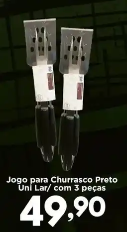 Confiança Supermercados Jogo para Churrasco Preto oferta