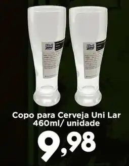 Confiança Supermercados Copo para Cerveja Uni Lar oferta