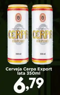 Confiança Supermercados Cerveja Cerpa Export oferta