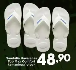 Confiança Supermercados Sandália havaianas top max comfort oferta