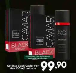 Confiança Supermercados Colônia black caviar for men oferta