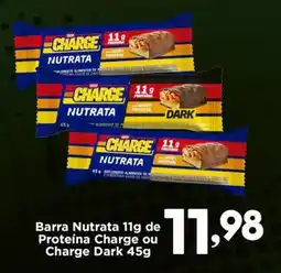 Confiança Supermercados Barra Nutrata 11g de Proteína Charge ou Charge Dark oferta