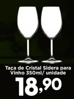 Confiança Supermercados Taça de Cristal Sidera para Vinho oferta