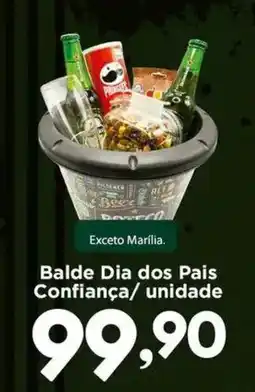 Confiança Supermercados Balde Dia dos Pais oferta