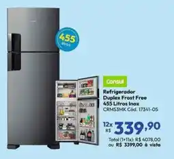 Lojas Becker Refrigerador Duplex Frost Free Inox oferta