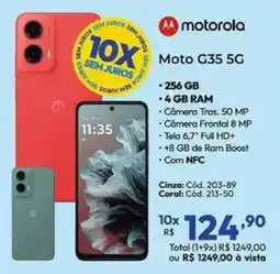 Lojas Becker Moto G35 5G oferta