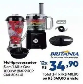 Lojas Becker Multiprocessador 5 em 1 All in One oferta