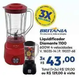 Lojas Becker Liquidificador Diamante 1100 oferta