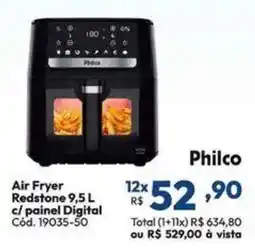 Lojas Becker Air fryer redstone 9,5 l c/ painel digital oferta