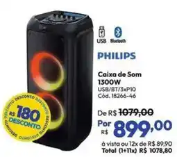 Lojas Becker Caixa de Som 1300W oferta