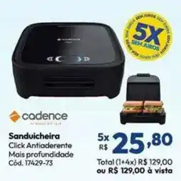 Lojas Becker Sanduicheira Click Antiaderente oferta