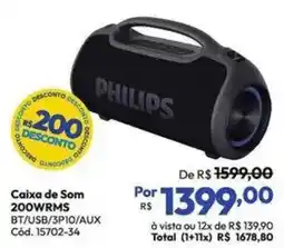Lojas Becker Caixa de Som 200WRMS oferta