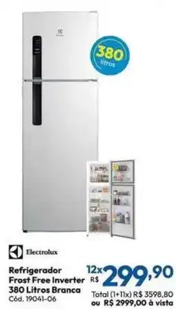 Lojas Becker Refrigerador Frost Free Inverter 380 Litros Branca oferta